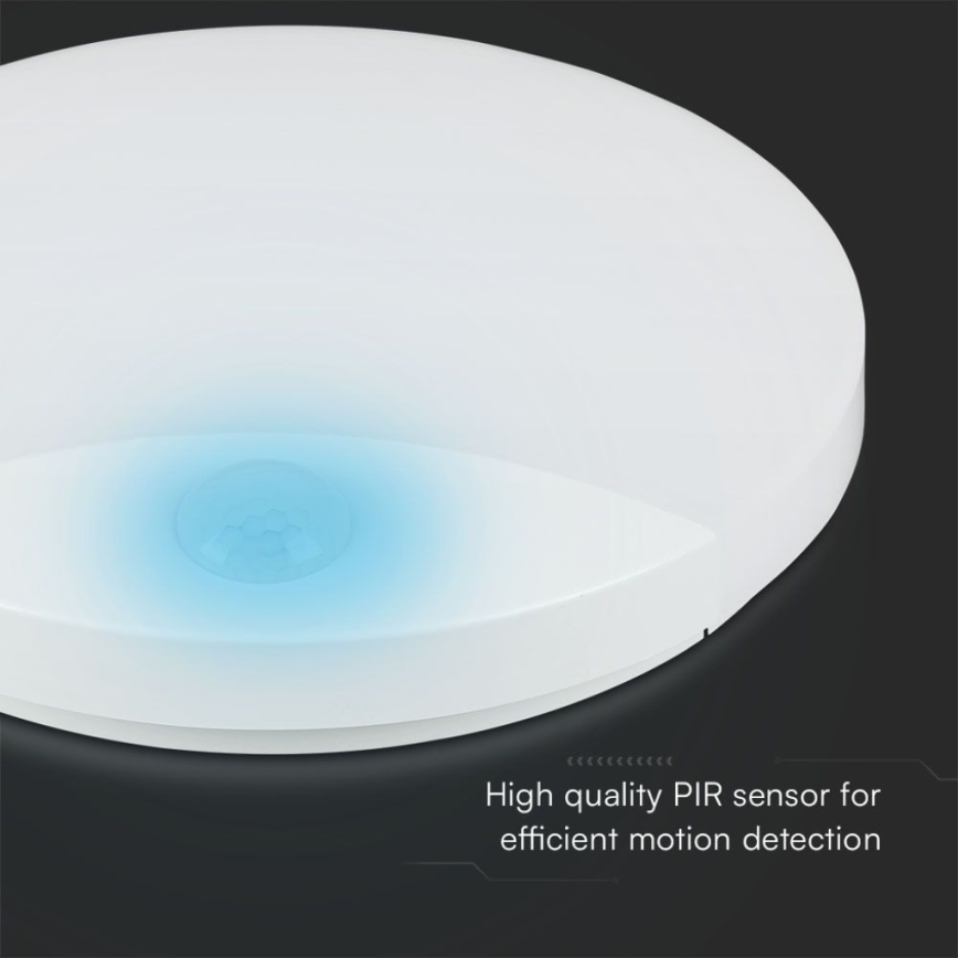 LED Zidna lampa za kupatilo sa senzorom SAMSUNG CHIP LED/15W/230V 3000/4000/6000K IP44 bela