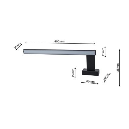 LED Zidna lampa za kupatilo SHINE 1xLED/11W/230V IP44