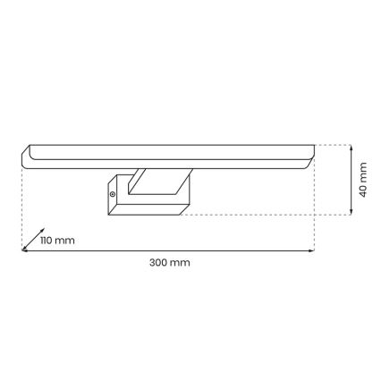 LED Zidna lampa za kupatilo SHINE 1xLED/7W/230V IP44