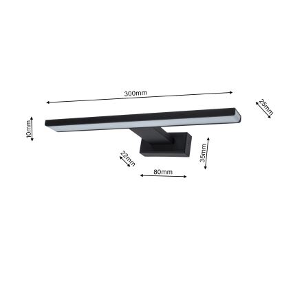 LED Zidna lampa za kupatilo SHINE 1xLED/7W/230V IP44