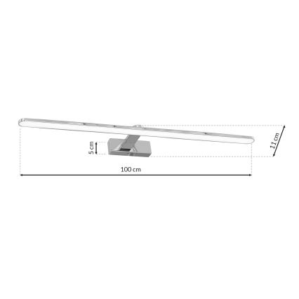 LED Zidna lampa za kupatilo SPLASH 1xLED/21W/230V IP44