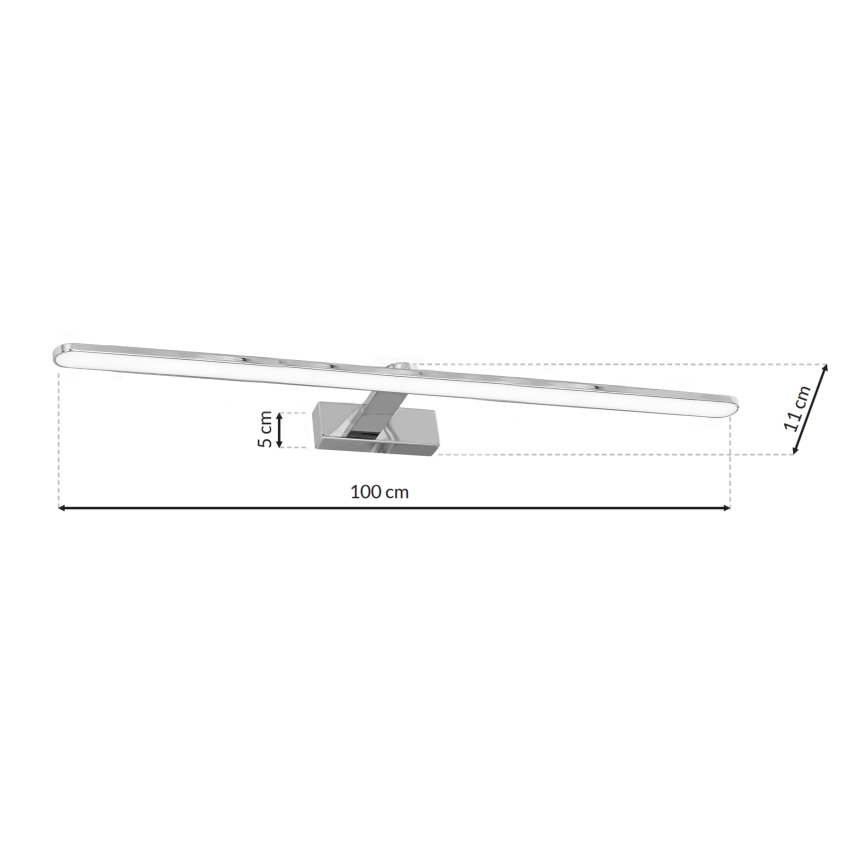 LED Zidna lampa za kupatilo SPLASH 1xLED/21W/230V IP44