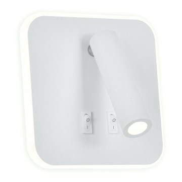 LED Zidna reflektorska lampa IRIS LED/14W/230V 3000K bela