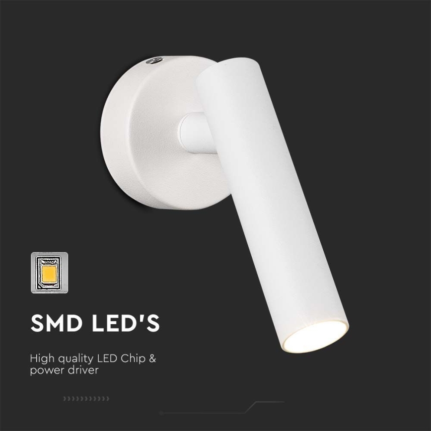 LED Zidna reflektorska lampa LED/2W/230V 3000K bela