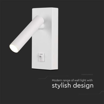 LED Zidna reflektorska lampa LED/2W/230V 4000K bela