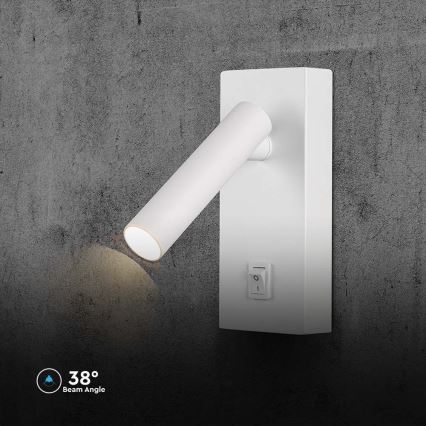 LED Zidna reflektorska lampa LED/2W/230V 4000K bela