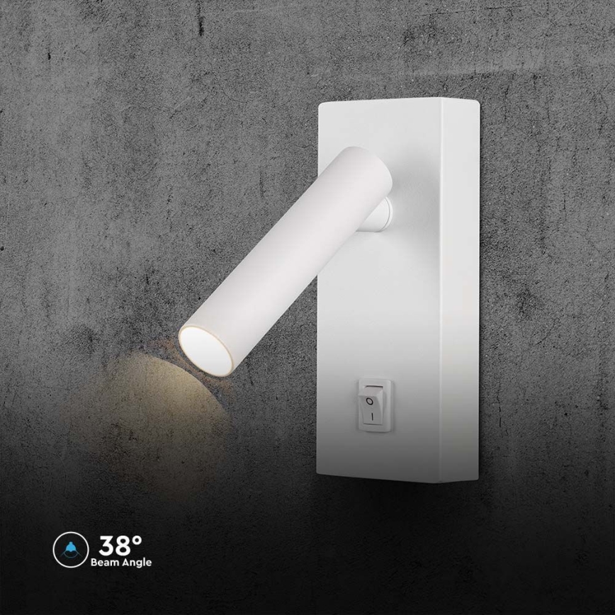 LED Zidna reflektorska lampa LED/2W/230V 4000K bela