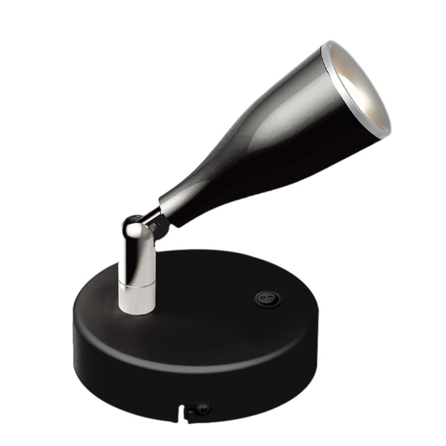LED Zidna reflektorska lampa LED/4,5W/230V 4000K crno