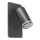 LED Zidna reflektorska lampa PARIS 1xGU10/10W/230V + LED/6W/230V crno
