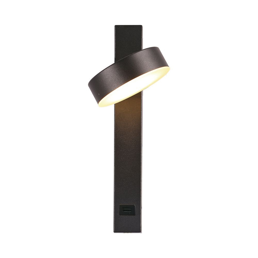 LED Zidna reflektorska lampa sa USB portom LED/8W/230V 3000K