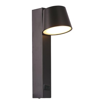 LED Zidna reflektorska lampa sa USB portom LED/8W/230V 3000K