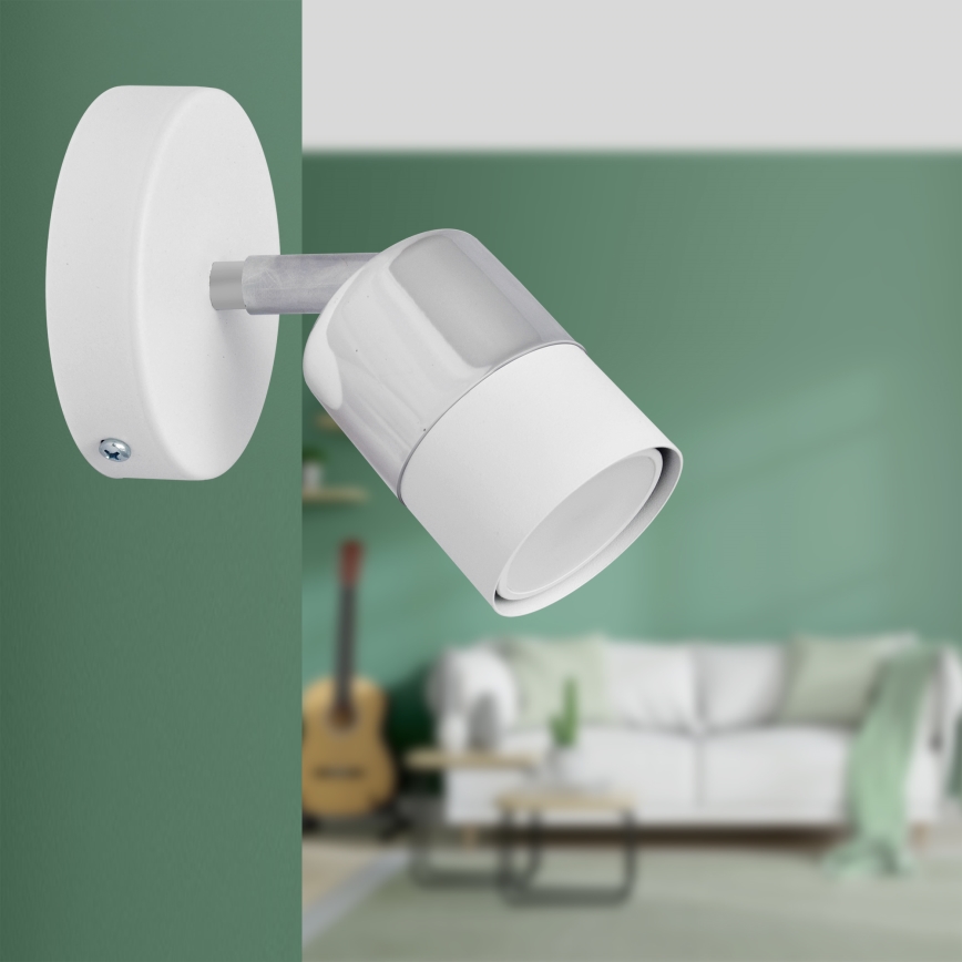 LED Zidna reflektorska lampa TUBSSON 1xGU10/4,8W/230V bela/sjajni krom