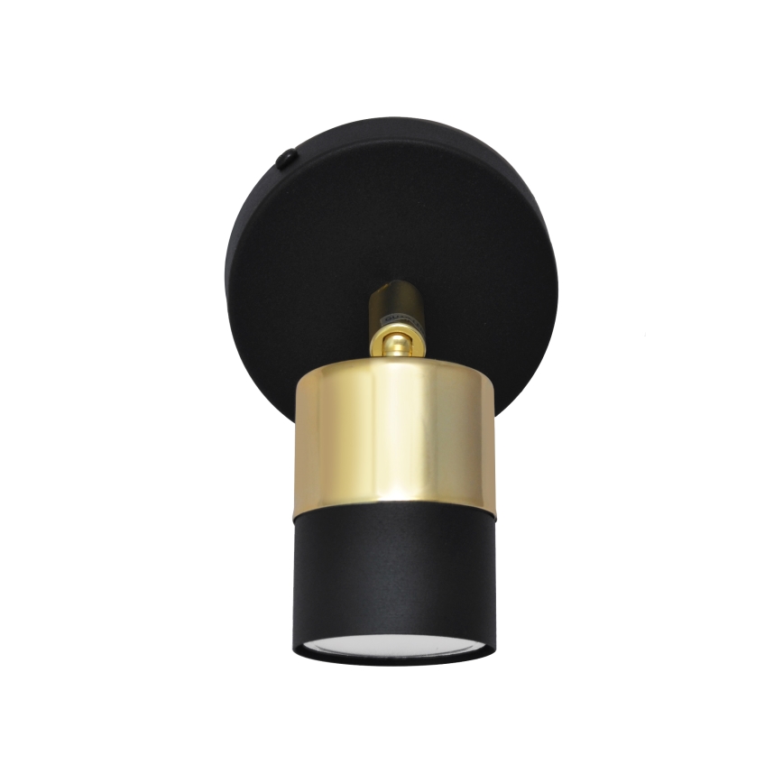 LED Zidna reflektorska lampa TUBSSON 1xGU10/4,8W/230V crno/zlatna