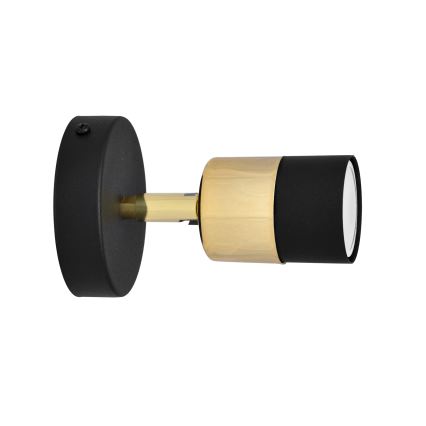 LED Zidna reflektorska lampa TUBSSON 1xGU10/4,8W/230V crno/zlatna