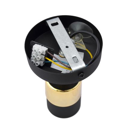 LED Zidna reflektorska lampa TUBSSON 1xGU10/4,8W/230V crno/zlatna