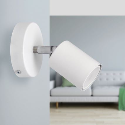 LED Zidna reflektorska lampa TUNE 1xGU10/4,8W/230V bela