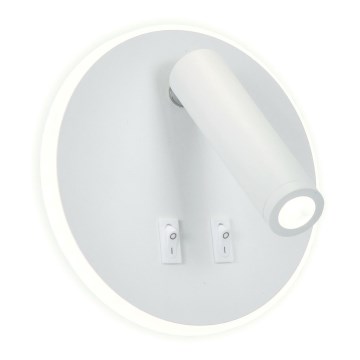 LED zidna spot svetiljka IRIS LED/12W/230V 3000K bela