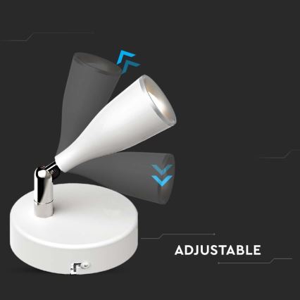 LED zidna spot svetiljka LED/4,5W/230V 4000K bela