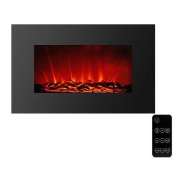 LED zidni električni kamin sa grejanjem LED/2000W/230V 56x88 cm