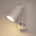 LED zidno reflektorsko svetlo sa USB punjačem LED/5W/230V belo