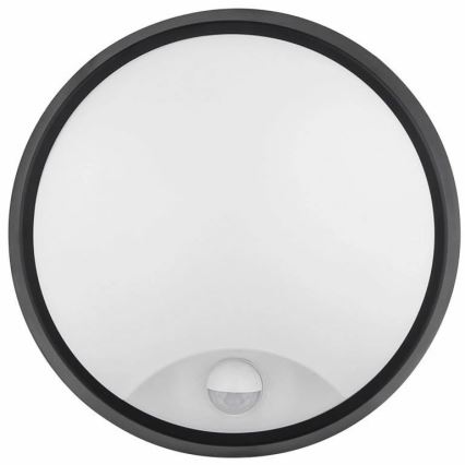 LED Zidno spoljašnje osvetljenje sa senzorom LED/12W/230V 3000/4000/6500K IP65 crno