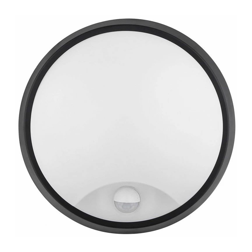 LED Zidno spoljašnje osvetljenje sa senzorom LED/12W/230V 3000/4000/6500K IP65 crno