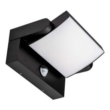 LED Zidno spoljašnje osvetljenje sa senzorom LED/17W/230V 4000K IP65 crno