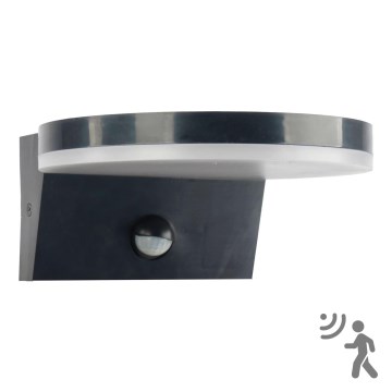 LED Zidno spoljašnje osvetljenje sa senzorom TESA LED/10W/230V IP54 crno