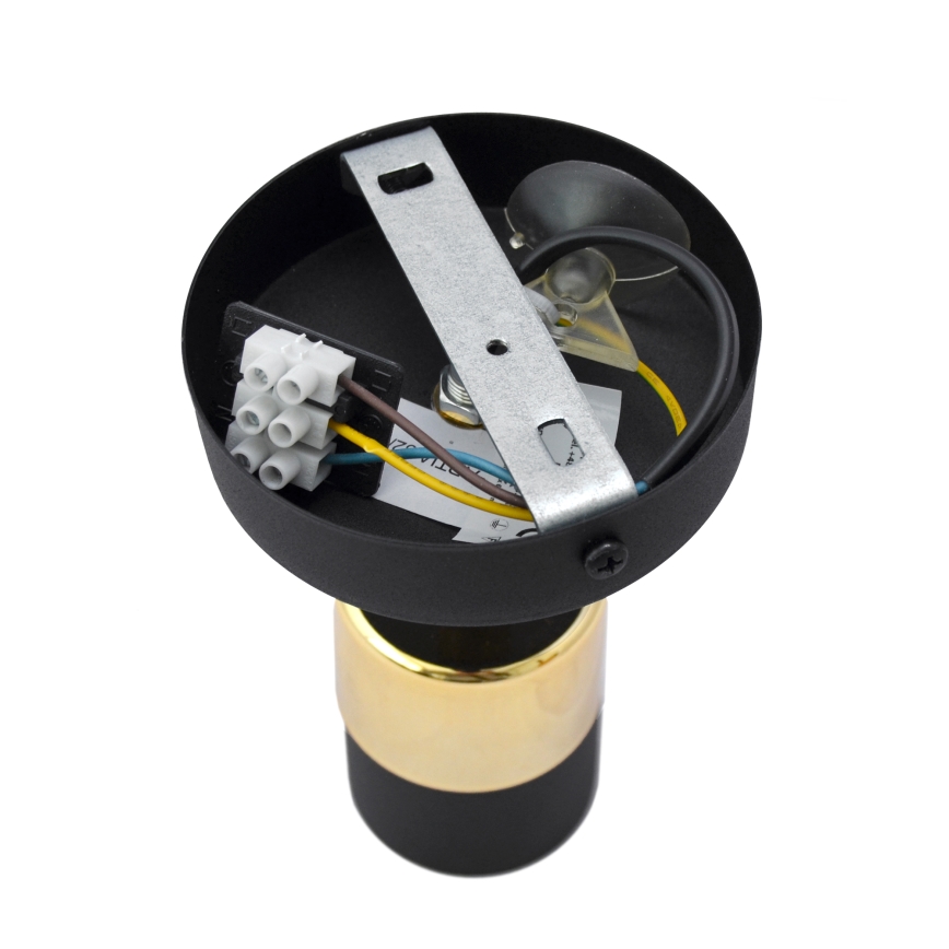 LED zidno spot svetlo TUBSSON 1xGU10/4,8W/230V crna/zlatna