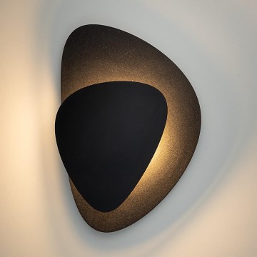 LED zidno svetlo PEDRA LED/7W/230V crno