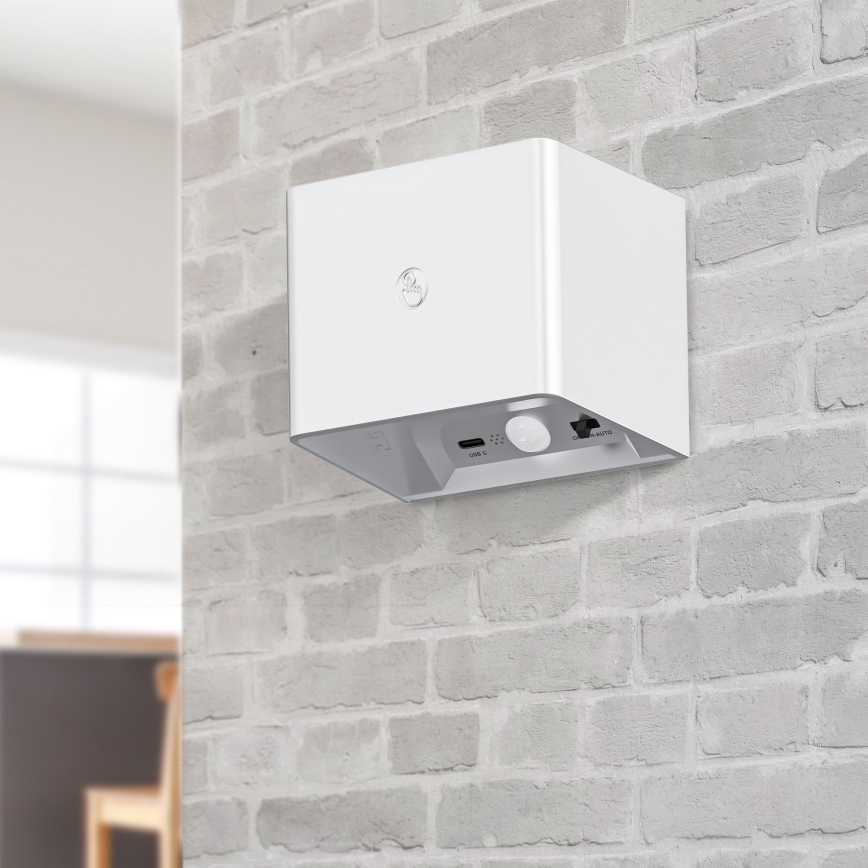 LED prigušiva zidna dodirna svetiljka sa senzorom MIRI LED/2,5W/3,7V 3000/4000/6400K 4000 mAh bela