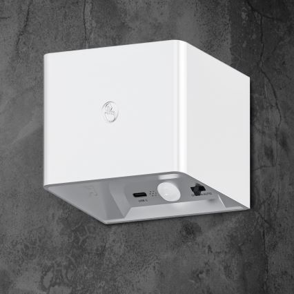 LED prigušiva zidna dodirna svetiljka sa senzorom MIRI LED/2,5W/3,7V 3000/4000/6400K 4000 mAh bela