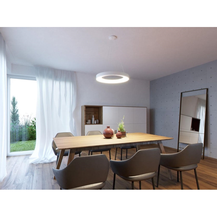 LED2 - LED luster na sajli BELLA LED/50W/230V 3000K pr. 60 cm bela
