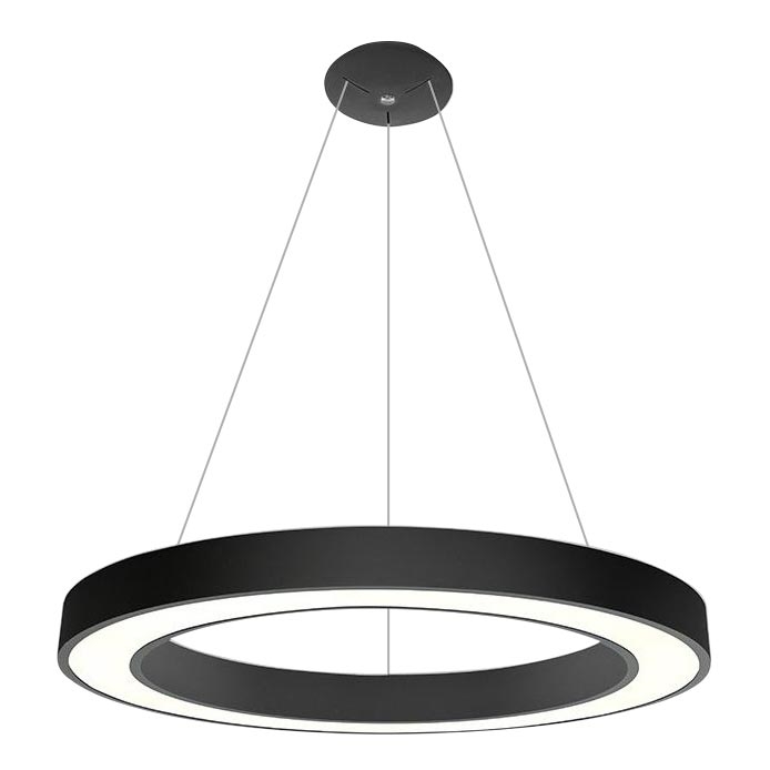 LED2 - LED luster na sajli SATURN LED/80W/230V 3000K pr. 80 cm crno