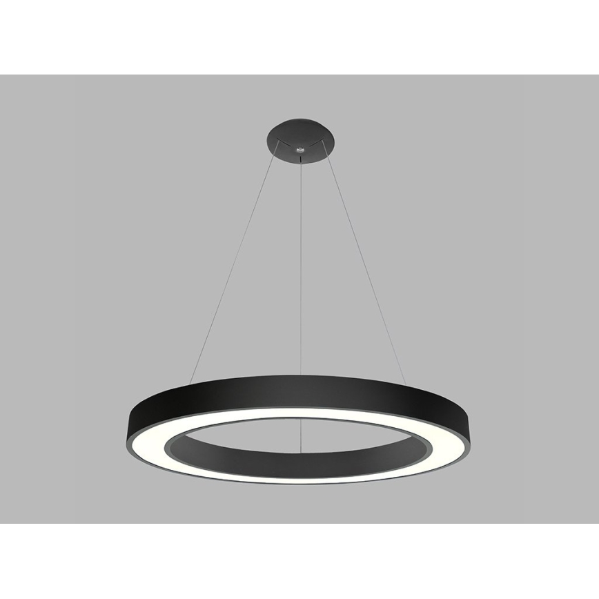 LED2 - LED luster na sajli SATURN LED/80W/230V 3000K pr. 80 cm crno