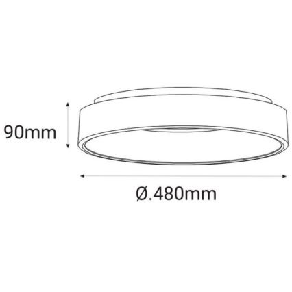 LED2 - LED Plafonjera BELLA LED/40W/230V 3000/4000K bela