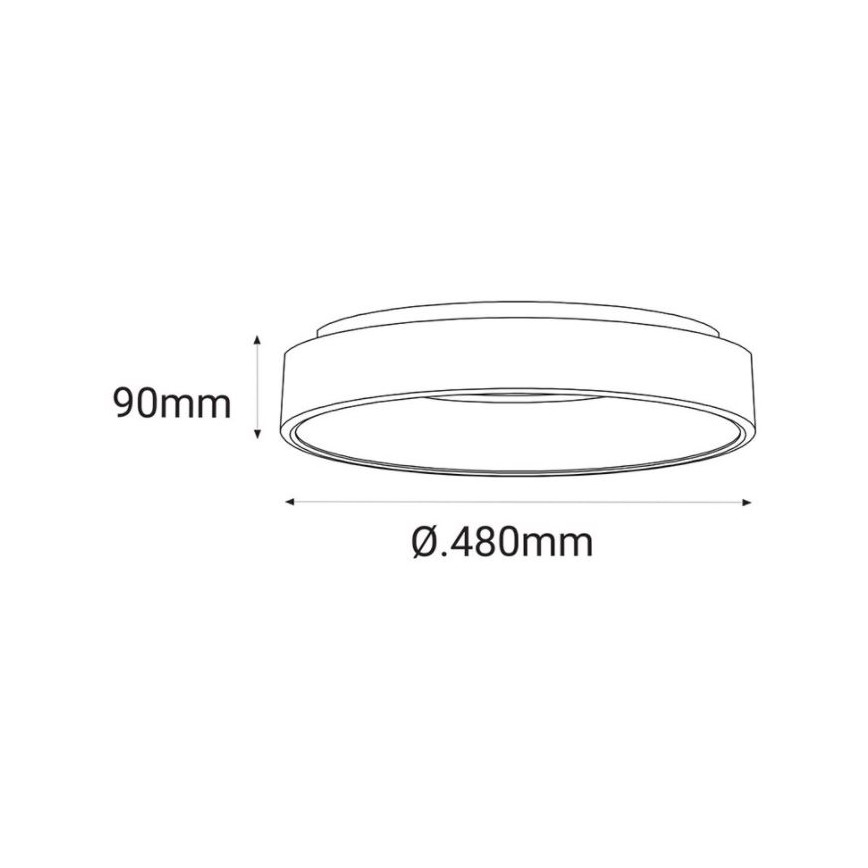 LED2 - LED Plafonjera BELLA LED/40W/230V 3000/4000K bela