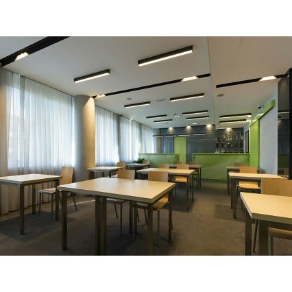 LED2 - LED Plafonjera LINO LED/24W/230V 3000K/3500K/4000K crno 90 cm