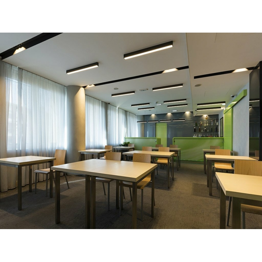 LED2 - LED Plafonjera LINO LED/24W/230V 3000K/3500K/4000K crno 90 cm