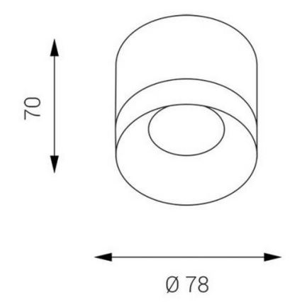 LED2 - LED Plafonjera TINY LED/8W/230V bela