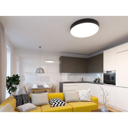 LED2 - LED prigušiva plafonska svetiljka MONO LED/100W/230V 3000K/4000K crna