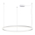 LED2 - LED Prigušivi luster na sajli CIRCLE LED/80W/230V 3000K/4000K pr. 100 cm bela