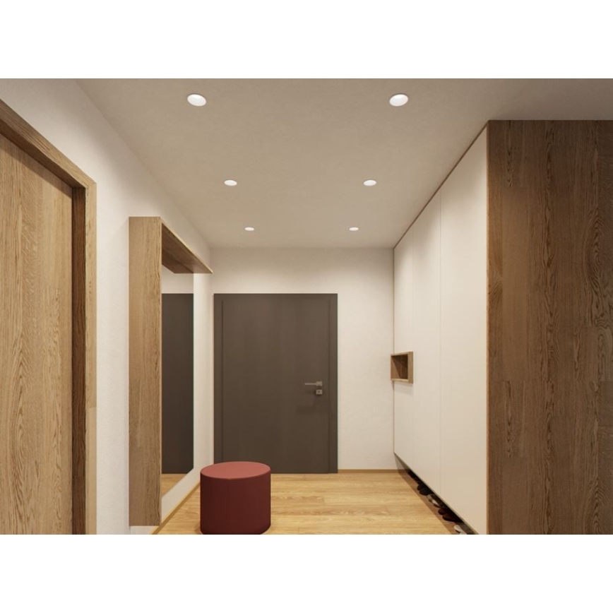 LED2 - LED Reflektorska uvučena lampa RAY LED/10W/230V bela IP44