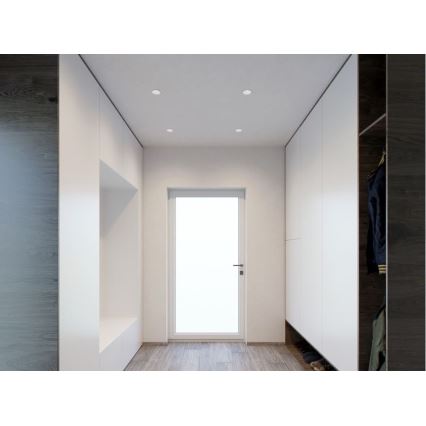LED2 - LED Reflektorska uvučena lampa RAY LED/10W/230V bela IP44