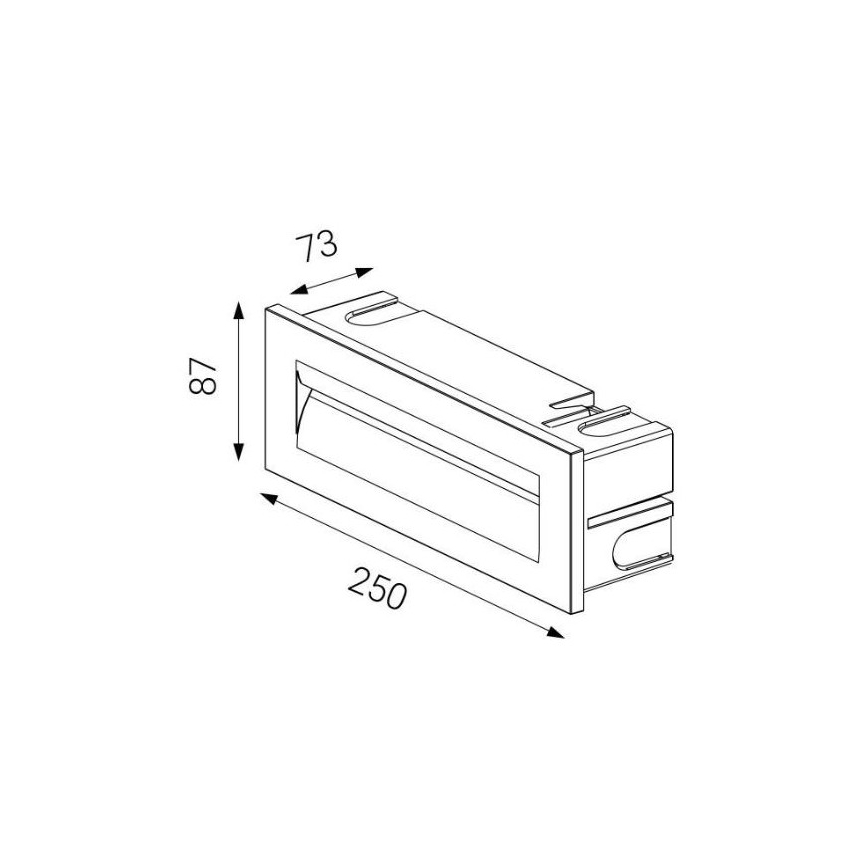 LED2 - LED Spoljašnje ugradbeno svetlo STEP IN LED/8,5W/230V IP65