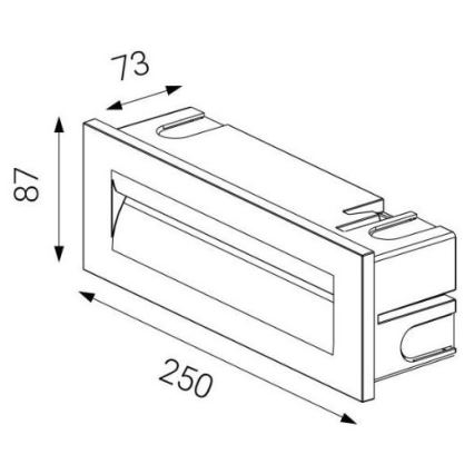 LED2 - LED spoljašnje ugradno svetlo STEP IN LED/8,5W/230V IP65