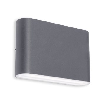 LED2 - LED spoljašnje zidno svetlo FLAT 2xLED/3W/230V IP65 3000K/4000K/5700K antracit