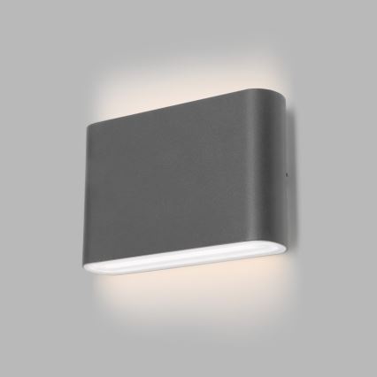 LED2 - LED spoljašnje zidno svetlo FLAT 2xLED/3W/230V IP65 3000K/4000K/5700K antracit