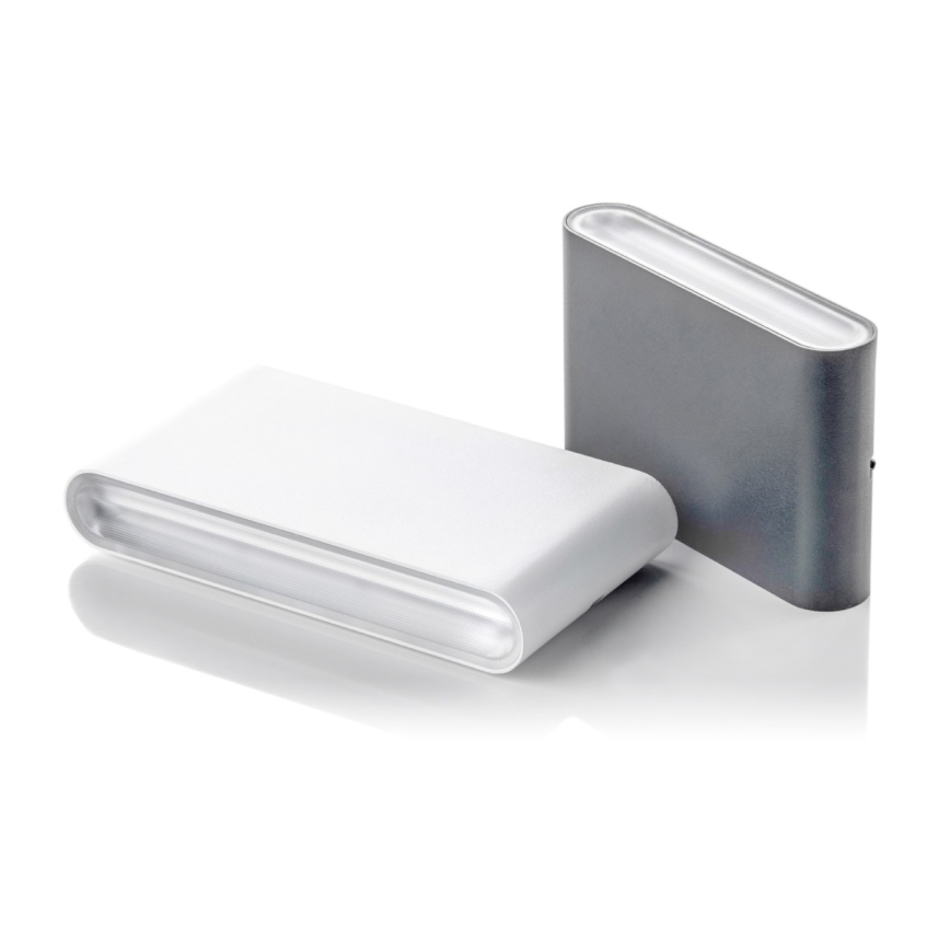 LED2 - LED spoljašnje zidno svetlo FLAT 2xLED/3W/230V IP65 3000K/4000K/5700K antracit