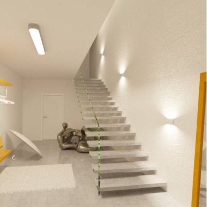 LED2 - LED spoljašnje zidno svetlo FLAT 2xLED/5W/230V IP65